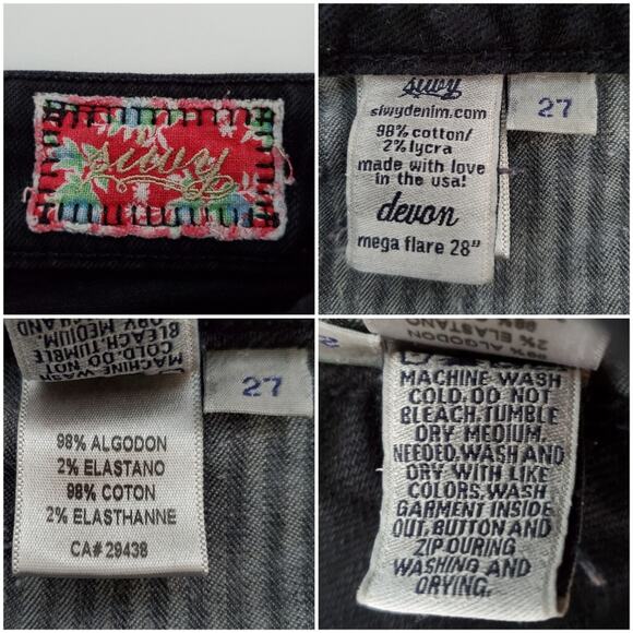 Siwy Custom Cutoff Bermuda Black Denim Shorts - Picture 9 of 9